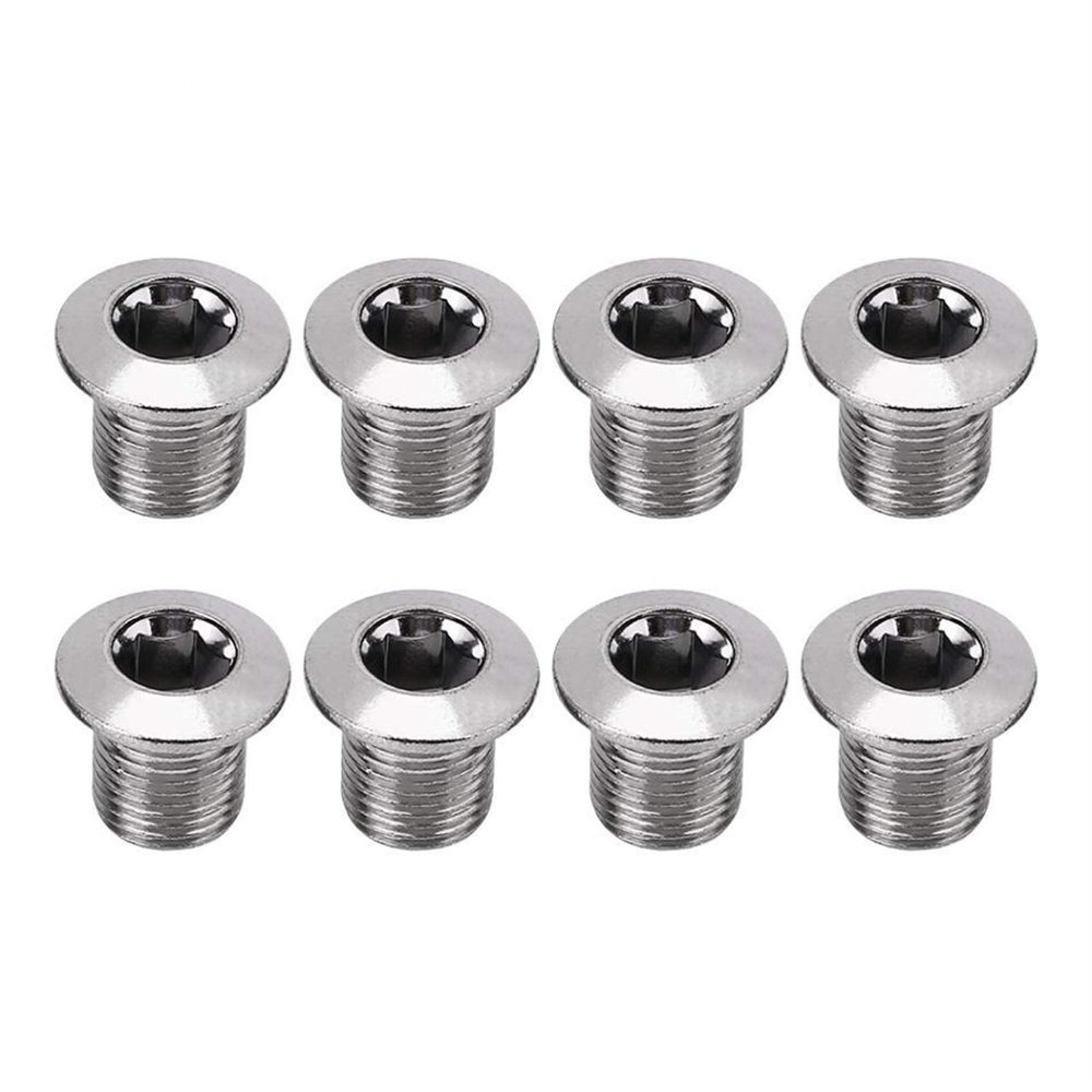 Bicycle Accessories 8Pcs Bicycle Chain Wheel Crankset Locking Screws Mountain Road Bike Crank Set Monolock Bolts Parts Cycling Bike Parts