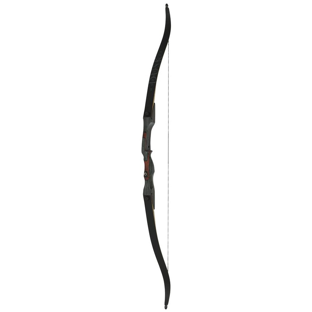 October Mountain Mountaineer Dusk Recurve Bow 62 in. (Black, RH, 50, Pounds)