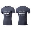 TopTie Custom Compression Base Layer Short Sleeve Personalized Men's Sublimation Clothing-Grey-S view 1