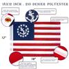 Anley EverStrong 12"x18" United States Official Yacht Ensign Flag - Embroidered Stars and Sewn Stripes - 4 Rows of Lock Stitching - US National Nautical Boat Flags with Brass Grommets 1 X 1.5 Ft view 2