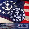 Anley EverStrong 12"x18" United States Official Yacht Ensign Flag - Embroidered Stars and Sewn Stripes - 4 Rows of Lock Stitching - US National Nautical Boat Flags with Brass Grommets 1 X 1.5 Ft view 3