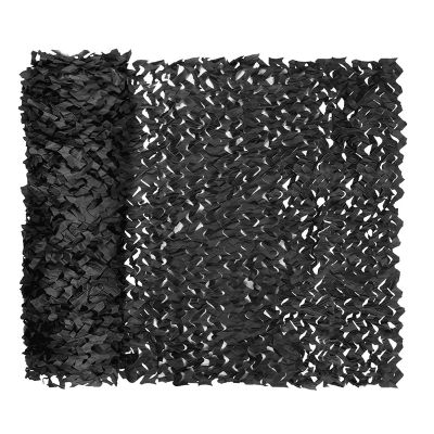 BcofoA Black Camouflage net, Shade Hiding, Outdoor Camping, Hunting, Shooting, Party Decoration Without mesh can be Customized. (Size : 1.52M/56.6FT)
