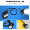 Safety Mining Light Professional Rechargeable Mining Headlamp, 1+6 LED Super Bright Hard Hat Cap Lamp, Explosion-Proof Waterproof Headlight for Coal Miners, Coon Hunting, Camping, Hiking, Outdoor Work view 3