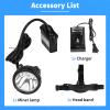 Safety Mining Light Professional Rechargeable Mining Headlamp, 1+6 LED Super Bright Hard Hat Cap Lamp, Explosion-Proof Waterproof Headlight for Coal Miners, Coon Hunting, Camping, Hiking, Outdoor Work view 4