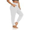 DIBAOLONG Womens Yoga Sweatpants Loose Workout Harem Joggers Casual Comfy Lounge Pajama Pants with Pockets White S view 2