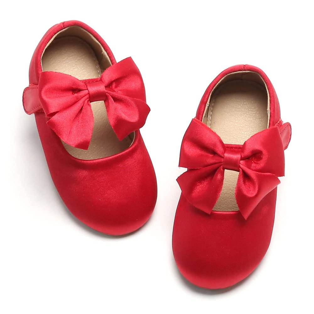 Otter MOMO Toddler Girls Mary Jane Princess Dress Shoes Red Size 10