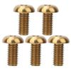 Bicycle Accessories 5pcs / Pack Titanium Alloy M512 Bicycle Water Bottle Cage Bolts M510 Bicycle Disc Brake Screws Bike Parts (Color : M5 X 12, Size : B) view 1