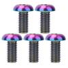 Bicycle Accessories 5pcs / Pack Titanium Alloy M512 Bicycle Water Bottle Cage Bolts M510 Bicycle Disc Brake Screws Bike Parts (Color : M5 X 10, Size : B) view 1
