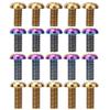 Bicycle Accessories 5pcs / Pack Titanium Alloy M512 Bicycle Water Bottle Cage Bolts M510 Bicycle Disc Brake Screws Bike Parts (Color : M5 X 10, Size : B) view 2