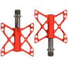 Bicycle Accessories Light Weight Bicycle Pedals Aluminium Alloy Mountain Road Bike Bearing Pedals Anti-Slip Spikes Bicycle Pedals Bike Parts (Color : Red) view 1