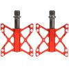 Bicycle Accessories Light Weight Bicycle Pedals Aluminium Alloy Mountain Road Bike Bearing Pedals Anti-Slip Spikes Bicycle Pedals Bike Parts (Color : Red) view 2