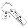 BESPMOSP Appreciatione Gifts 26 Letter Keychain Drive Safe Keychain A-Z Gifts Father's day Birthday Gift for Husband Dad Boyfriend view 1