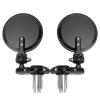 SJHY Bicycle Accessories 2Pcs Electrombile Handle Bar End Round Rear View Mirrors Aluminum Alloy Mountain Road Bike Bicycle Rearview Mirrors Bike Parts view 3