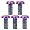 Bicycle Accessories 5pcs / Pack Titanium Alloy M512 Bicycle Water Bottle Cage Bolts M510 Bicycle Disc Brake Screws Bike Parts (Color : M5 X 10, Size : A) view 1