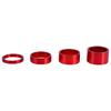 Bicycle Accessories 4Pcs Bicycle Headset Washer Mountain Bicycle Front Fork Washer Bike Stem Handlebar Spacer Ring Gasket Bike Parts (Color : Red)