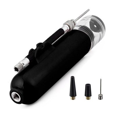 FHYTGBS Ball Pump Portable Multifunction Basketball Inflator with Needles for Football Volleyball Rugby Balloons Pump (Color : Black)
