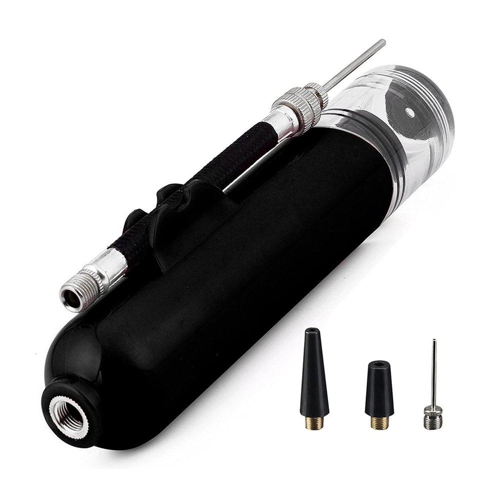 FHYTGBS Ball Pump Portable Multifunction Basketball Inflator with Needles for Football Volleyball Rugby Balloons Pump (Color : Black)