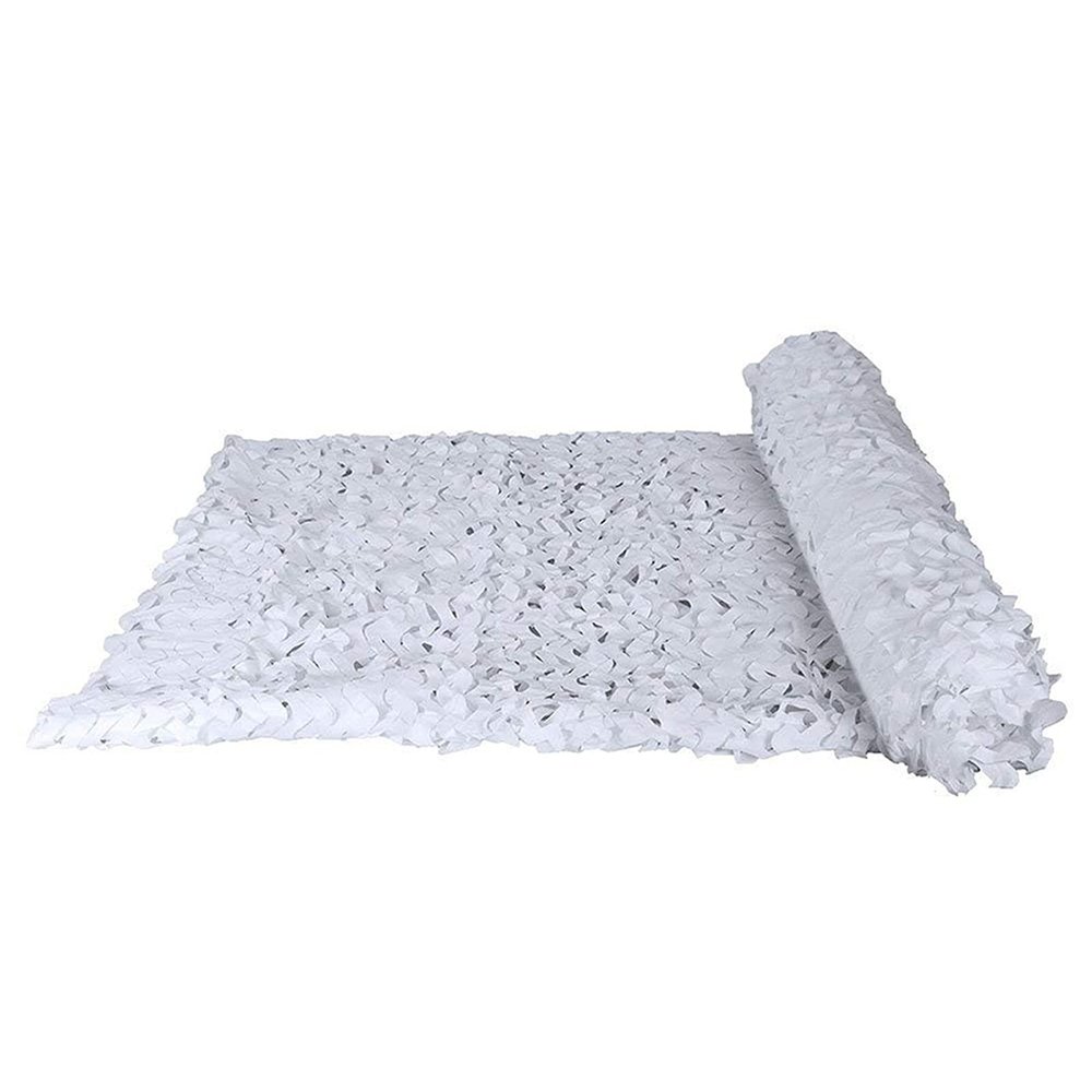 BcofoA White Camouflage net, Snow Hidden Camouflage, Sunscreen and Waterproof net, Various Outdoor Decorations, can be Customized. (Size : 12M/3.36.6FT)