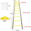 Resistance Parachute Football Training Agility Ladder Set, with 1Resistance Parachute/4hooks/6 Cones, for Kids Teenager Adult Sprint/Football Training view 2