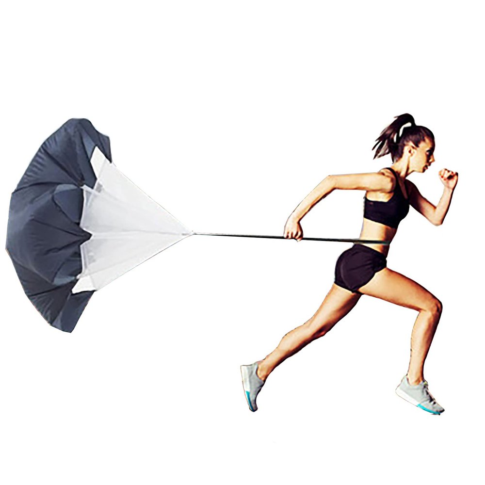 Resistance Parachute 57 in Running Speed Training, Speed Chute with Carry Bag,Resistance Running Parachute for Football Training Kids/Adults(Color:Yellow)
