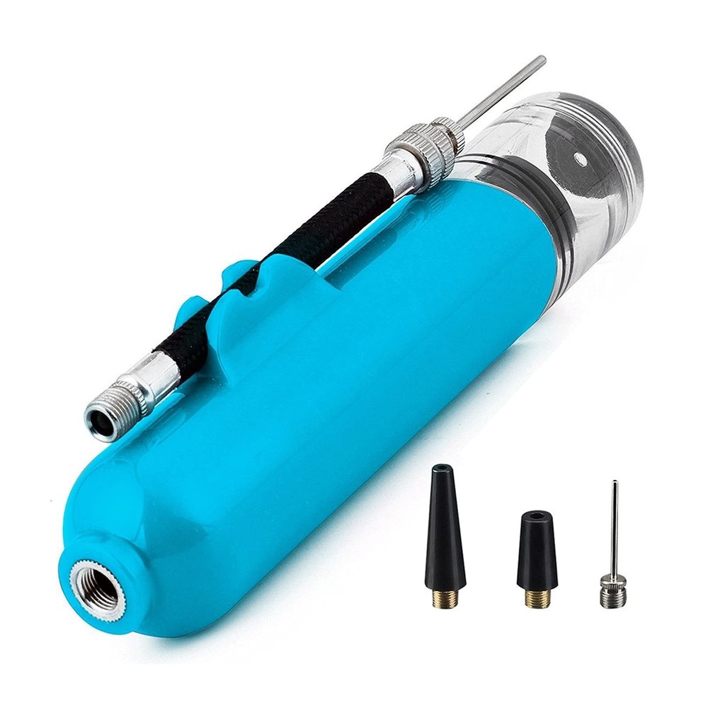 FHYTGBS Ball Pump Portable Multifunction Basketball Inflator with Needles for Football Volleyball Rugby Balloons Pump (Color : Blue)