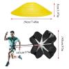 Resistance Parachute Training Equipment Set, Include 16m Agility Ladder /1Resistance Parachute/4hooks/6 Cones,Improv Speed/Stamina/Strength view 3