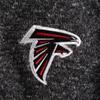 Antigua Men's Heather Black Atlanta Falcons Fortune Quarter-Zip Pullover Jacket view 2