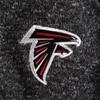 Antigua Men's Heather Black Atlanta Falcons Fortune Quarter-Zip Pullover Jacket view 4