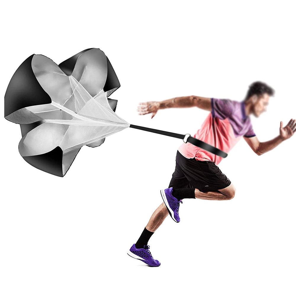 Resistance Parachute Running Parachute, Speed Resistance Training Parachute Equipment with Adjustable Belt, Fitness Explosive Power Training Tool