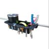 Brocraft Boat Storage Box with Rail Mount/Cockpit Organizer with Rail Mount Bracket Kit -Black view 1