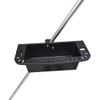 Brocraft Boat Storage Box with Rail Mount/Cockpit Organizer with Rail Mount Bracket Kit -Black view 3
