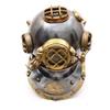 Azeem Mart| Us Navy Mark V Diving Helmet Nautical Divers Black Antique Reproduction Helmet, Maritime Home Decor view 1