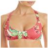 Aqua Swim Womens Criss Cross Back V Neck Bikini Swim Top Orange M view 1
