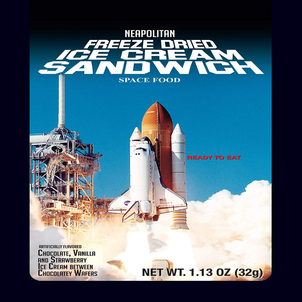 LuvyDuvy NEAPOLITAN Freeze Dried Space Ice Cream Sandwich - 6 Pack