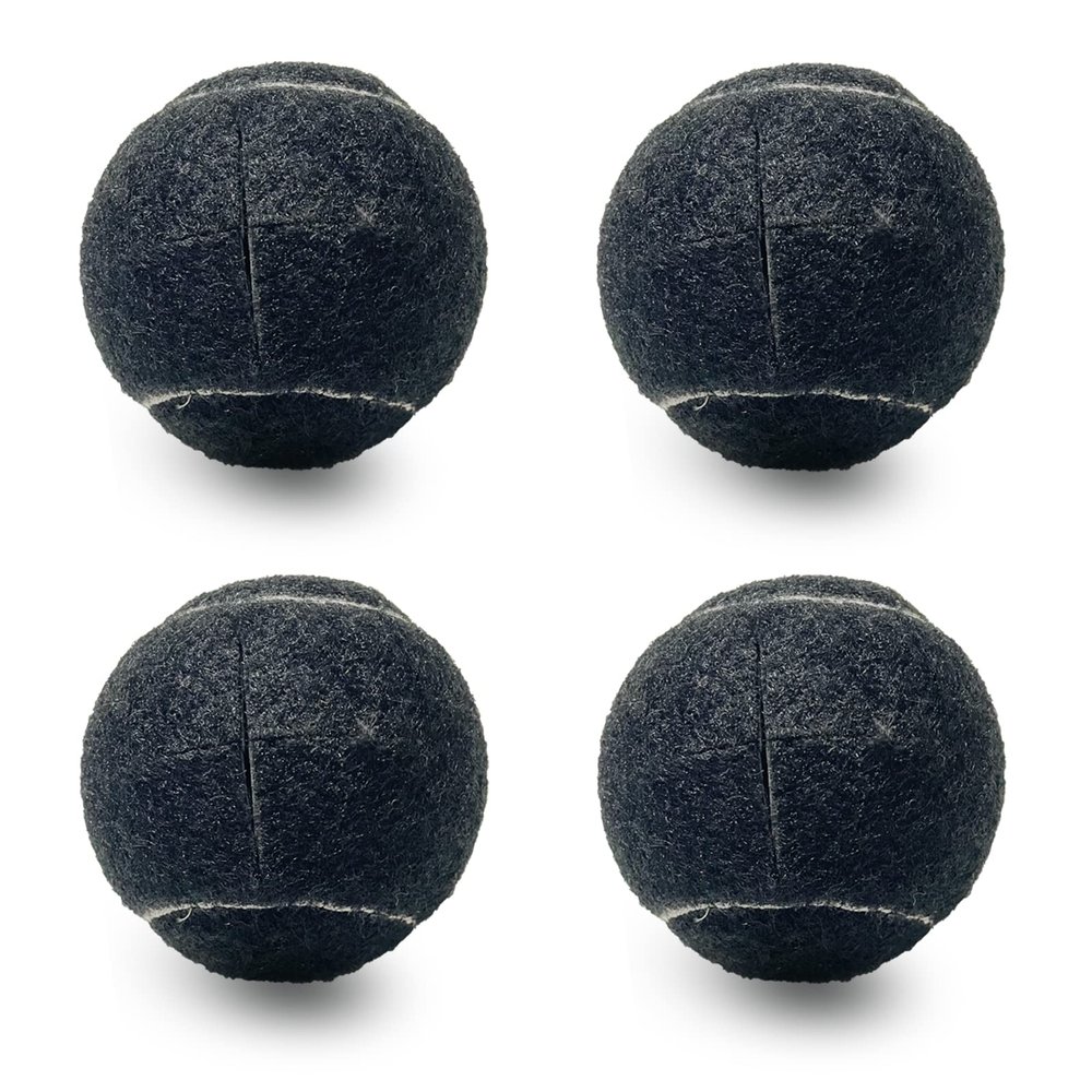 Tennis Balls for Walkers 4 Pack, RMASCOV Precut Tennis Balls for Walkers,Walker Balls Tennis Ball for Chair Legs (Black)