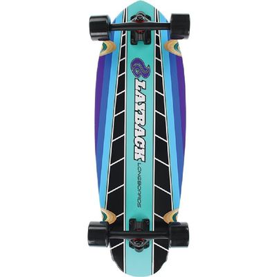 Layback Longboards Fast Track Cruiser Complete Skateboard - 9.75" x 30"