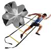 Resistance Parachute Speed Agility Training Set, Include 1 Resistance Parachute -1Fixed Agility Ladder,Unisex's Fitness Explosive Power Training Tool(Size:3.4M) view 1