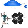 Resistance Parachute Sports Fitness Training Set, Include Adjustable Agility Ladder - Resistance Parachute -12 Cones and 4 Hooks, for Kids Teenager Adult view 2