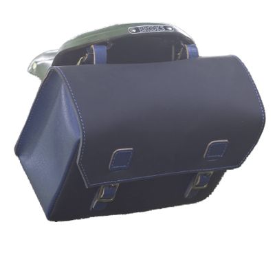 ERROR:#N/A London Craftwork Super Large Leather Bicycle Bag Saddle Handlebar 23cm x 19.5 x 11cm in Black Blue 2021 Collection