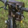 London Craftwork Super Large Leather Bicycle Bag Saddle Handlebar 23cm x 19.5 x 11cm in CHOCOLATE BROWN view 3