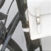 London Craftwork Bike Frame Bag Handcrafted Natural Leather White 8.6"x6.5"x2" view 3