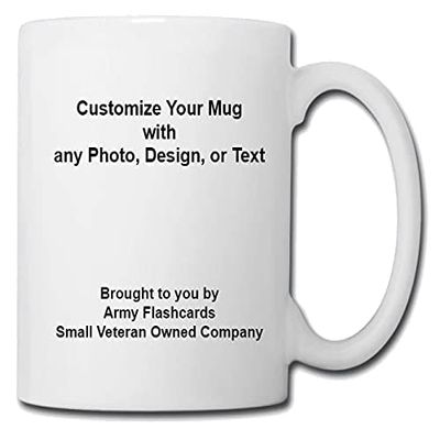 Custom Design Coffee Mug | Vintage White Porcelain Coffee Cup | Fully Insulated, Ideal for Your Morning Brew | Veteran Owned Company