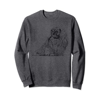 Sitting Dog Pekingese Sweatshirt