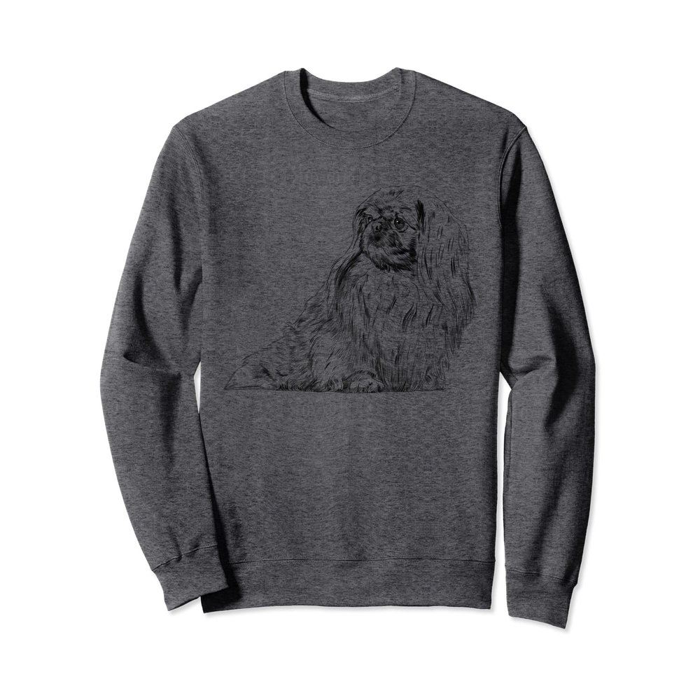 Sitting Dog Pekingese Sweatshirt
