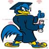 SPOTSOUND New graduate blue bird REDBROKOLY Mascot