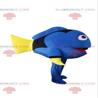 SPOTSOUND Dory REDBROKOLY Mascot, the famous cartoon surgeonfish