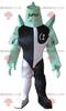 SPOTSOUND Black white and green fantasy character robot REDBROKOLY Mascot