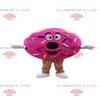 SPOTSOUND Pink Donuts REDBROKOLY Mascot, giant sweet cake costume view 1