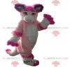SPOTSOUND Husky REDBROKOLY Mascot, pink fox, pink dog costume view 1