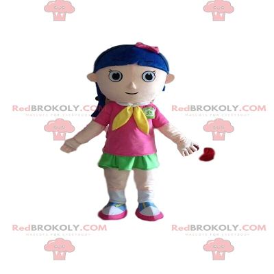 SPOTSOUND Little girl REDBROKOLY Mascot, schoolgirl costume, young girl